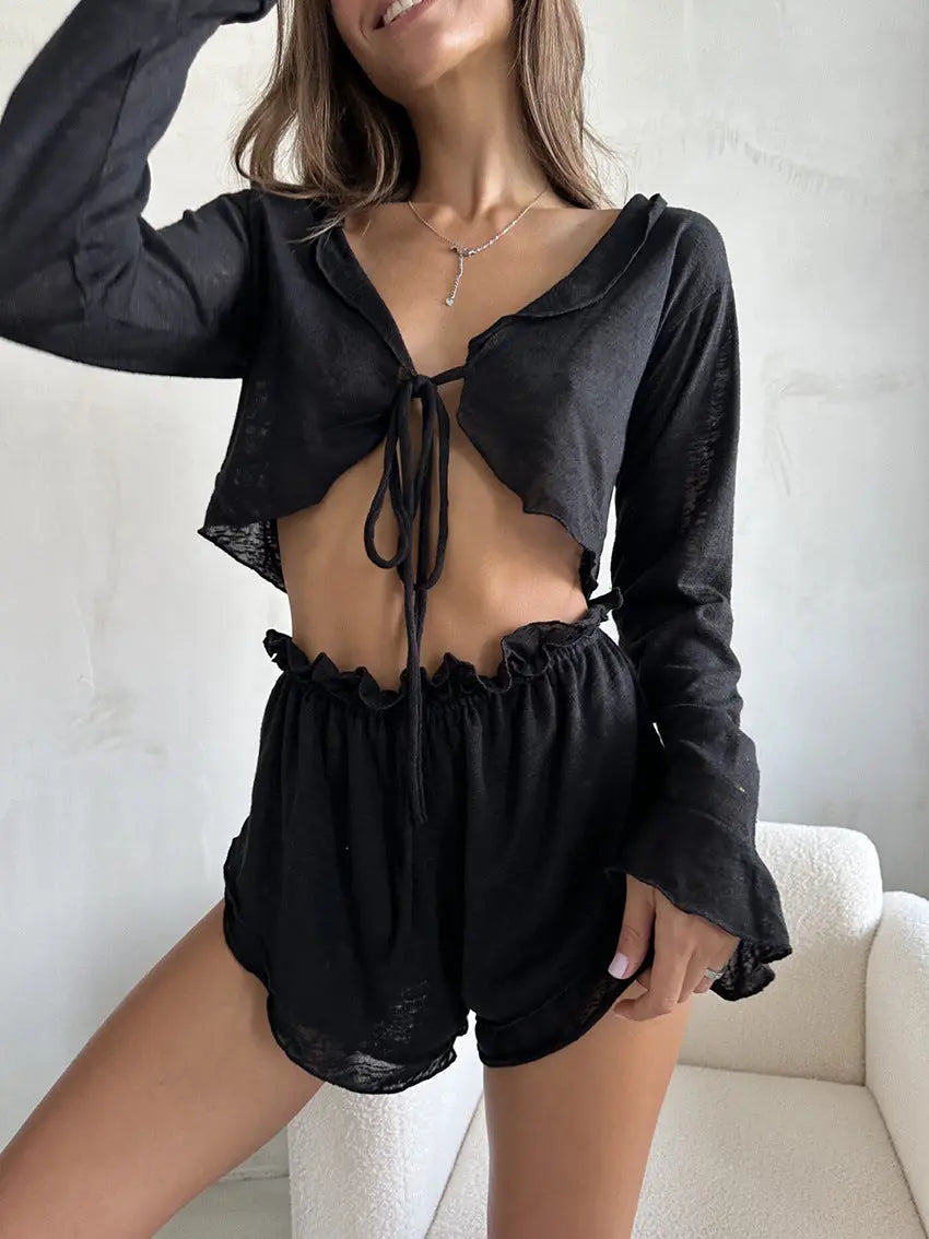 İnce Yazlık Pijama Takımı Zalle