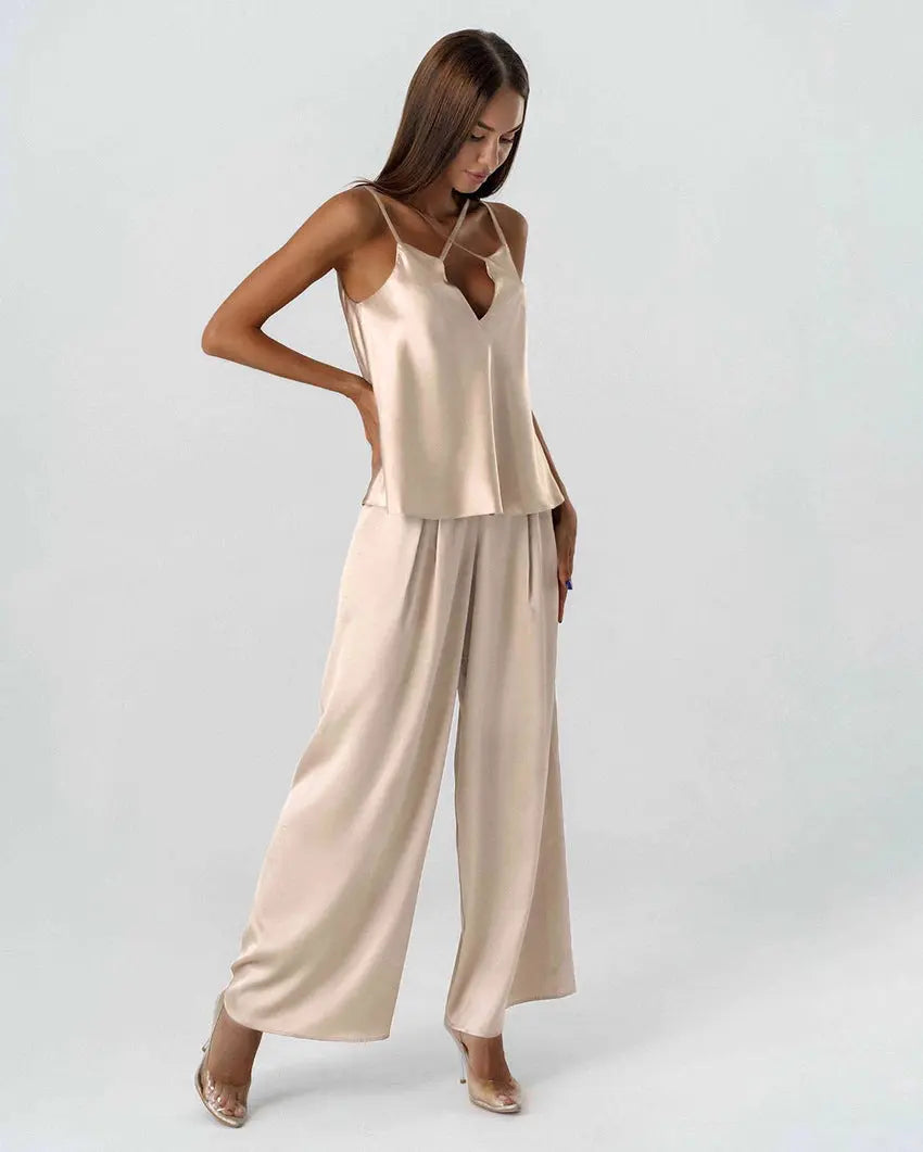 Saten Askılı Pijama Takımı Zalle