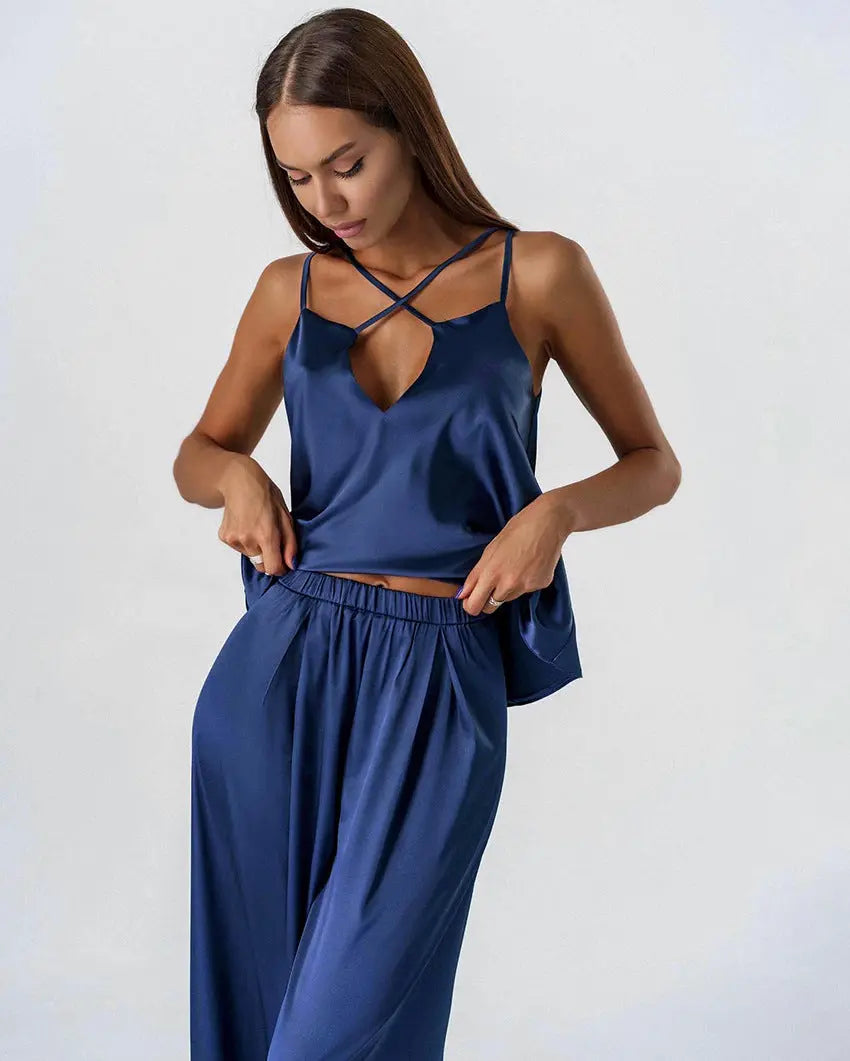 Saten Askılı Pijama Takımı Zalle